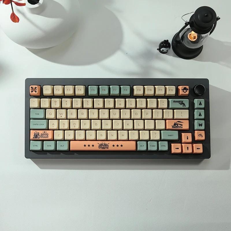 Cool Cowboy Theme Keycap Set - KeyArtisan
