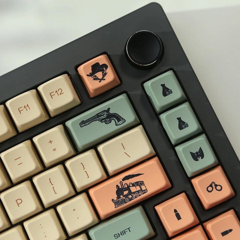 Cool Cowboy Theme Keycap Set - KeyArtisan