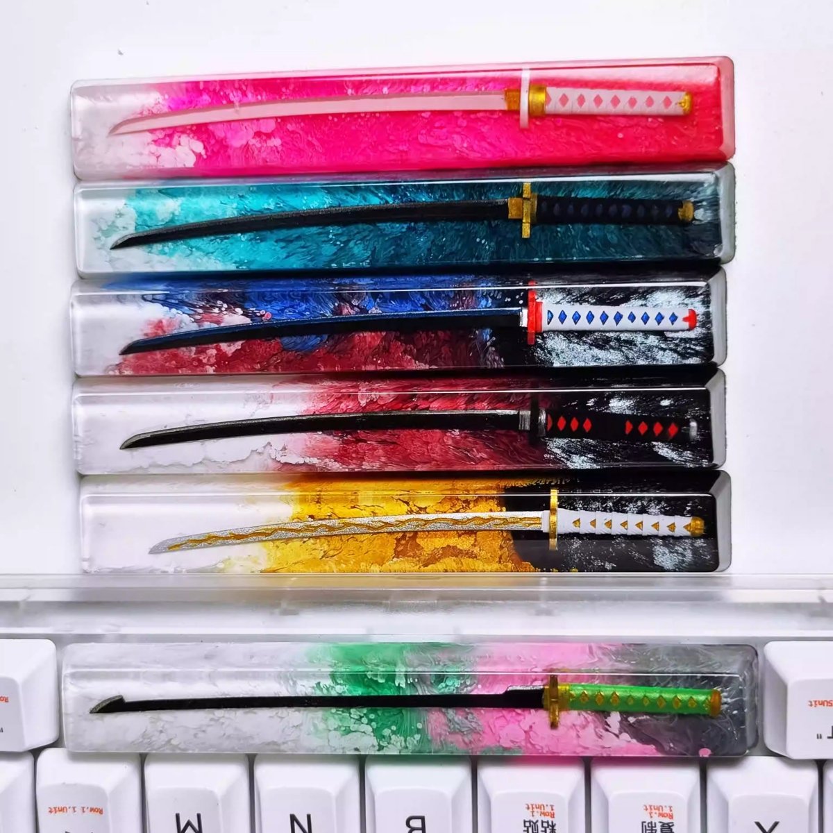 Cool Demon Slayer Resin 6.25u Spacebar Keycap - KeyArtisan