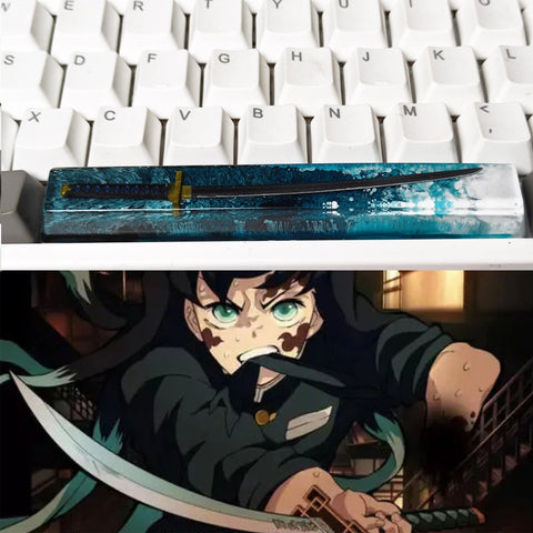 Cool Demon Slayer Resin 6.25u Spacebar Keycap - KeyArtisan