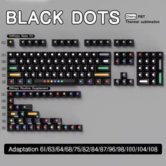 Cool Dots Theme PBT Artisan Keycap Set - KeyArtisan