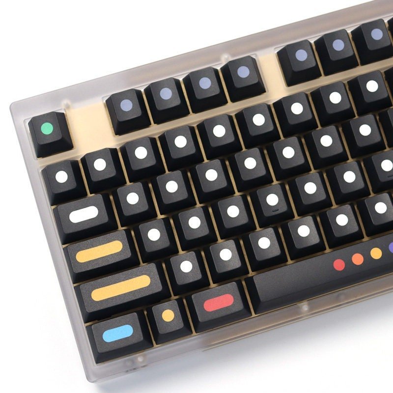 Cool Dots Theme PBT Artisan Keycap Set - KeyArtisan