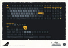 Cool F - 14 VF - 103 Jolly Rogers Theme Keycap Set - KeyArtisan