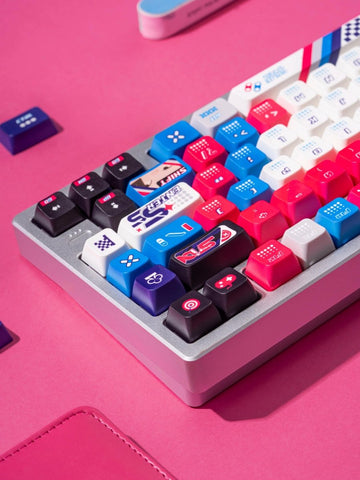 Cool Gaming Theme PBT ISO Blue Keycap Set - KeyArtisan