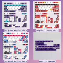 Cool Gaming Theme Purple Backlit Keycap Set - KeyArtisan