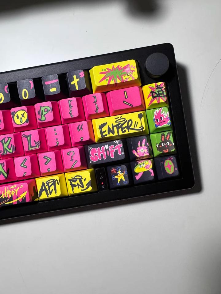 Cool Graffiti Enthusiast Theme Keycap Set - KeyArtisan