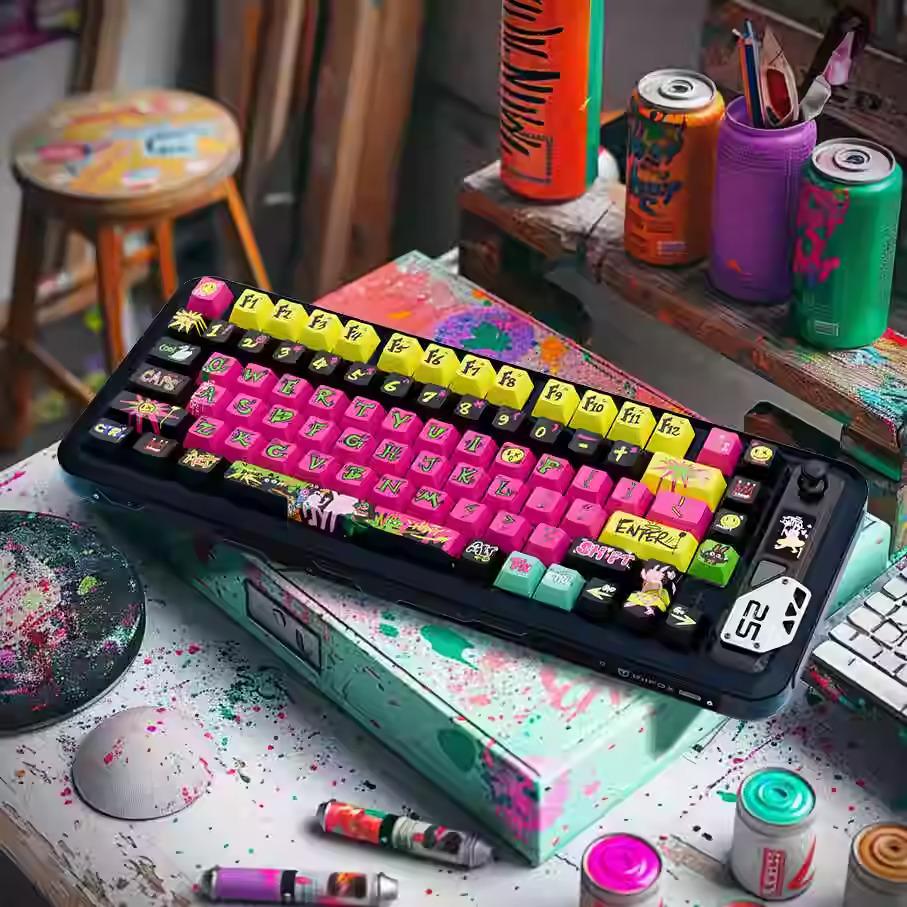 Cool Graffiti Enthusiast Theme Keycap Set - KeyArtisan