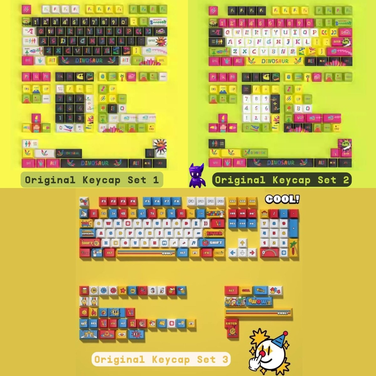 Cool Graffiti Enthusiast Theme Keycap Set - KeyArtisan