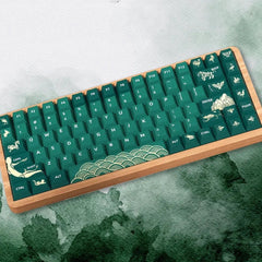 Cool Green Animal Forest Theme Keycap Set - KeyArtisan