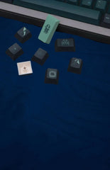 Cool Green Terror Below – Abyss Theme Keycap Set - KeyArtisan