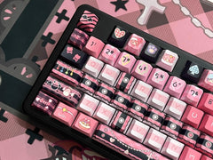 Cool Guardian Theme PBT MOA Pink Keycap Set - KeyArtisan