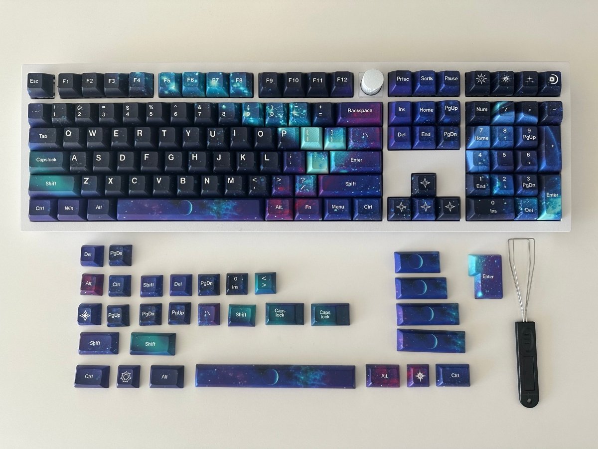 Cool KCA Profile Starry Sky Theme Keycap Set - KeyArtisan