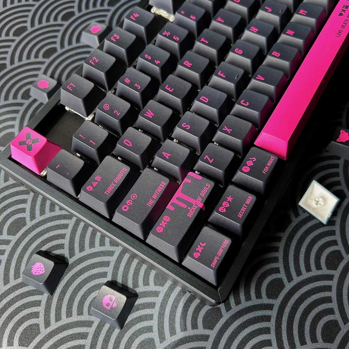 Cool Love Death + Robots Theme Keycap Set - KeyArtisan