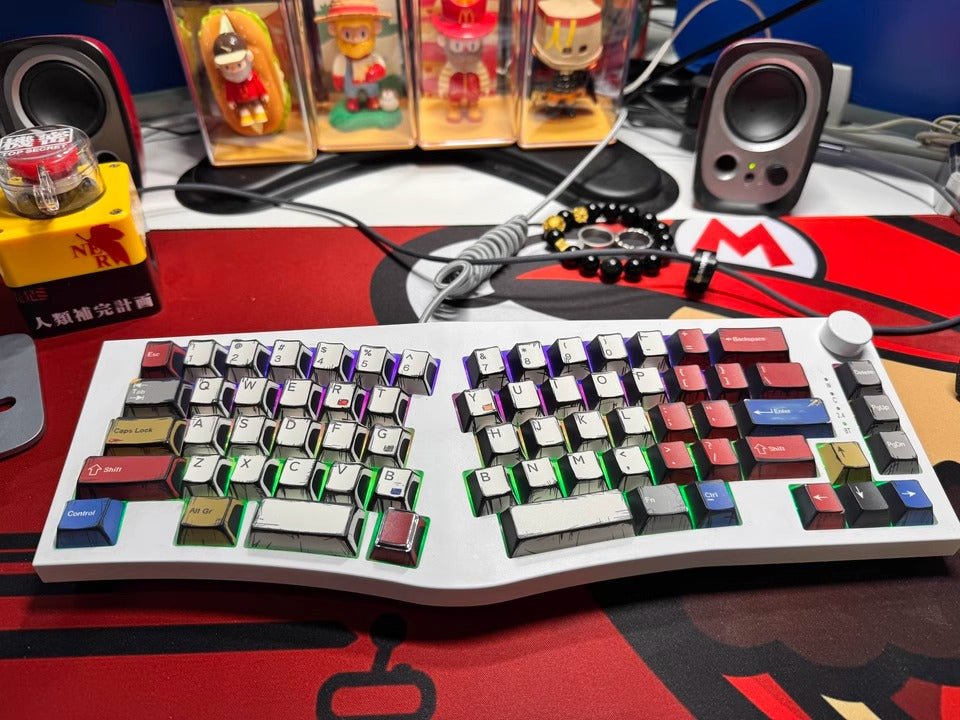 Cool Manga Theme PBT OEM Graffiti Keycap Set - KeyArtisan