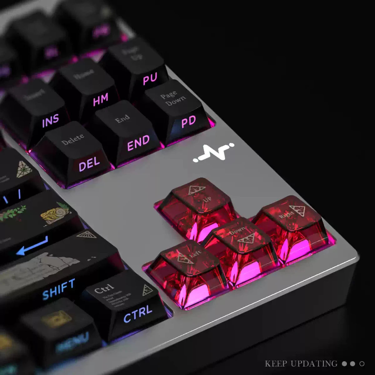 Cool Maya Aztec Theme Backlit Keycap Set - KeyArtisan