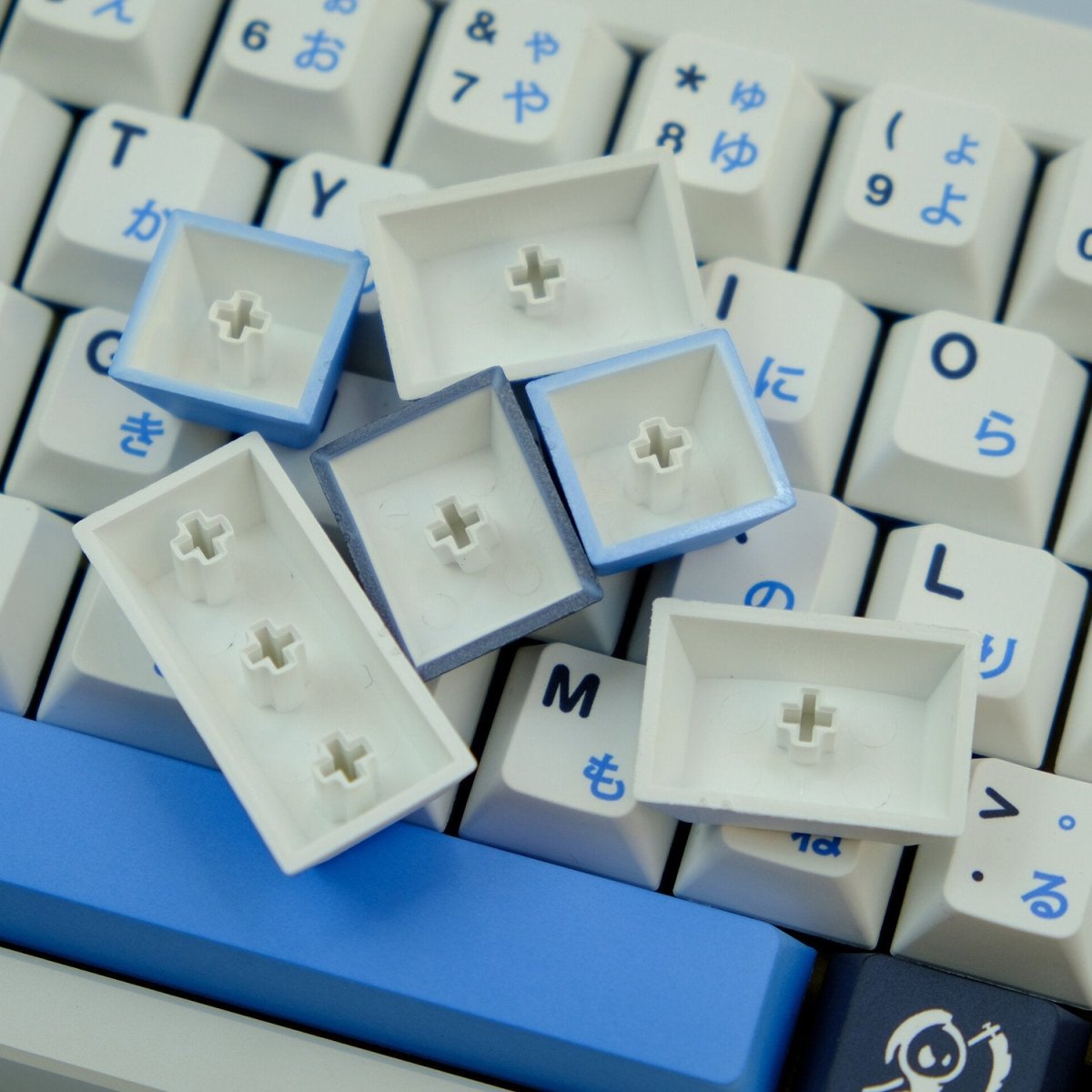 Cool Midnight Theme Japanese Keycap Set - KeyArtisan