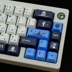 Cool Midnight Theme Japanese Keycap Set - KeyArtisan