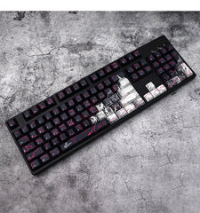 Cool Neon Rift Theme Artisan Graffiti Keycap Set - KeyArtisan