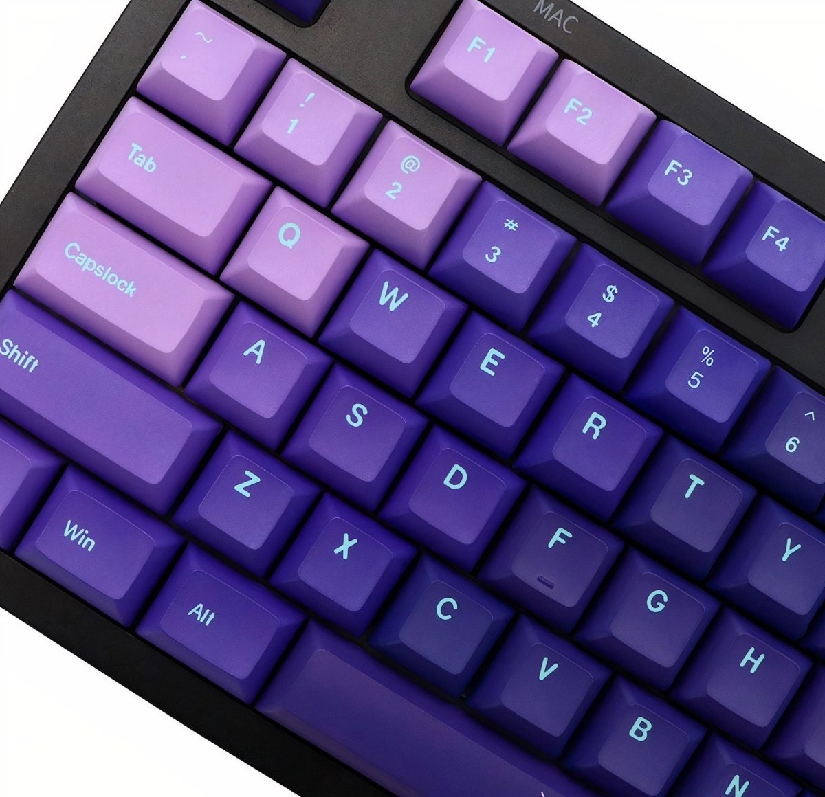Cool Purple Aurora Borealis Theme Keycap Set - KeyArtisan