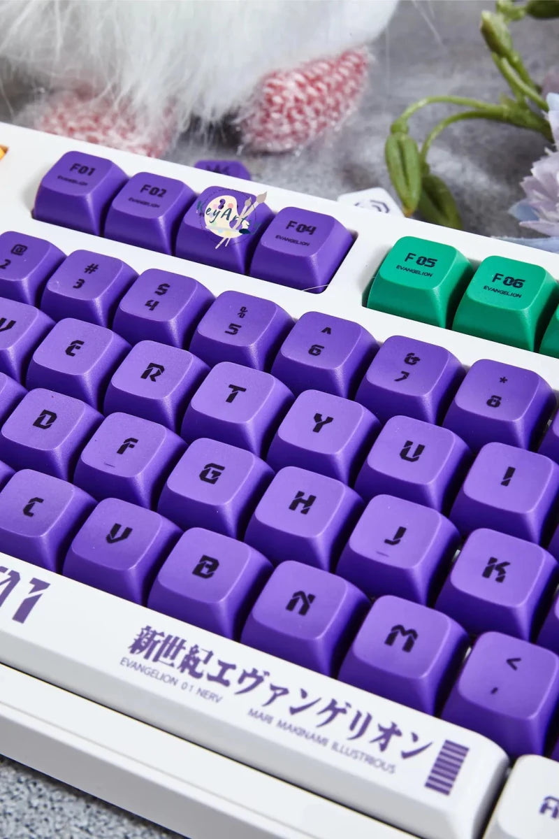 Cool Purple EVA-01 Anime PBT XDA Keycap Set – KeyArtisan Cool Purple EVA-01 Anime PBT XDA Keycap Set – KeyArtisan