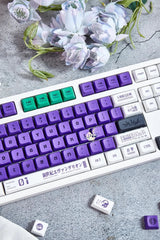 Cool Purple EVA - 01 Anime PBT XDA Keycap Set - KeyArtisan