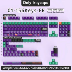 Cool Purple Eva Unit - 01 Theme Keycap Set - KeyArtisan