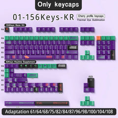 Cool Purple Eva Unit - 01 Theme Keycap Set - KeyArtisan