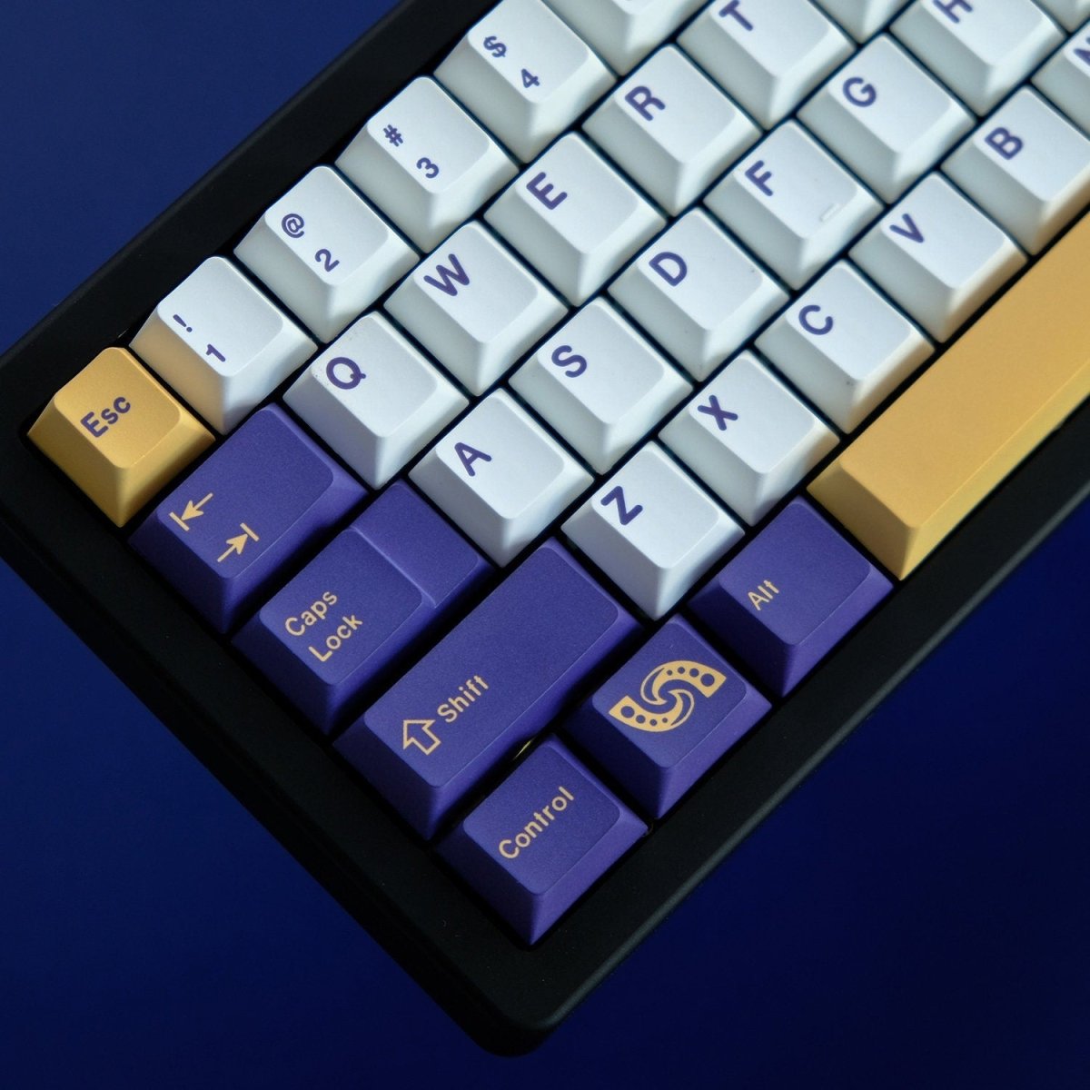 Cool Purple Octopus Theme PBT Keycap Set - KeyArtisan
