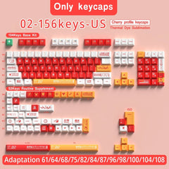 Cool Red Eva Unit - 02 Theme Keycap Set - KeyArtisan