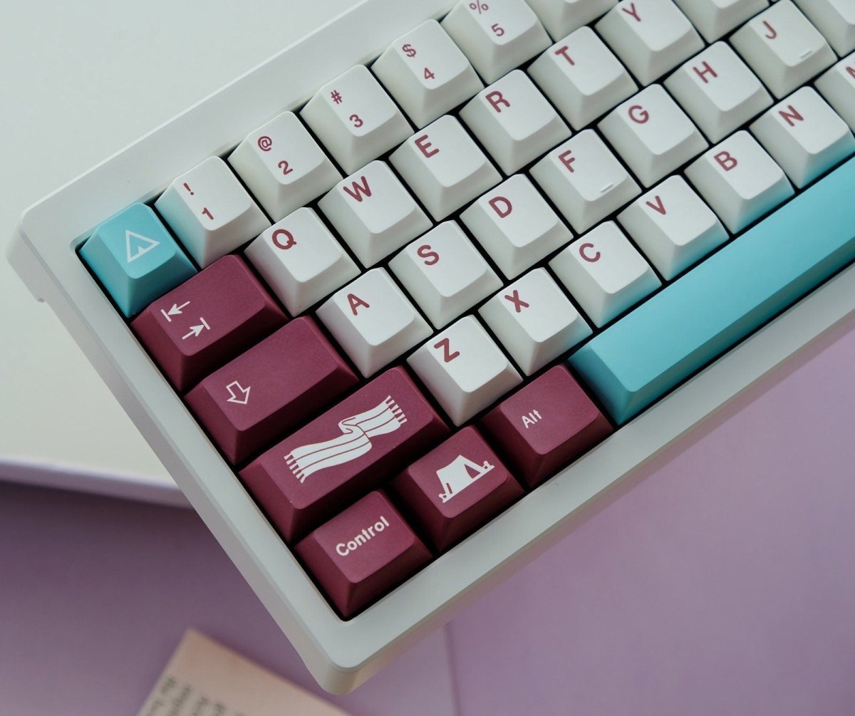 Cool Red GMK Clone Yuru Keycap Set - KeyArtisan