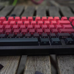 Cool Red Gradient PBT ISO Backlit Keycap Set - KeyArtisan
