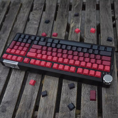 Cool Red Gradient PBT ISO Backlit Keycap Set - KeyArtisan