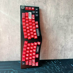 Cool Red Mecha ZAKU Theme Keycap Set - KeyArtisan