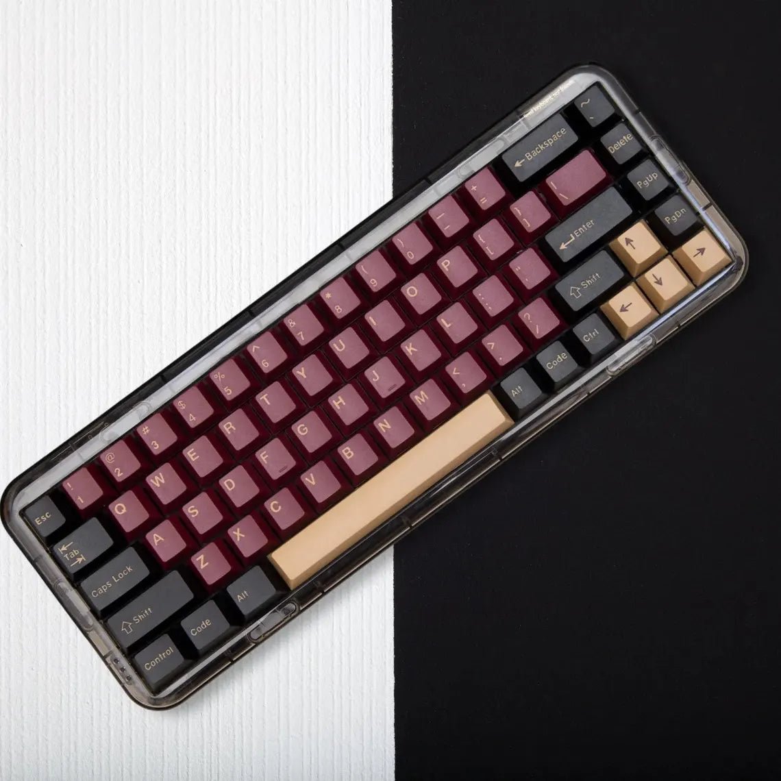 Cool Red Samurai Theme PBT Keycap Set - KeyArtisan