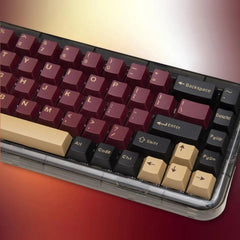 Cool Red Samurai Theme PBT Keycap Set - KeyArtisan