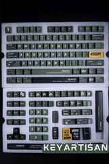 Cool Red ZAKU Mecha Warrior Keycap Set - KeyArtisan