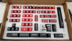 Cool Red ZAKU Mecha Warrior Keycap Set - KeyArtisan