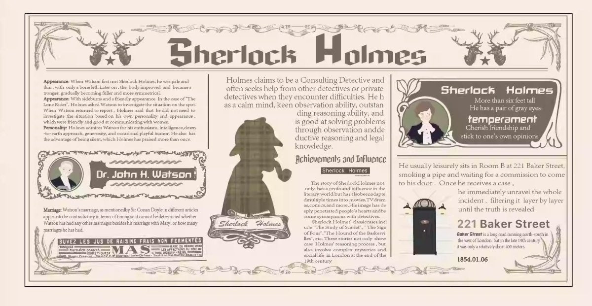 Cool Sherlock Holmes Theme Artisan Keycap Set - KeyArtisan