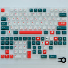 Cool Tokyo Warning Kaiju Theme Japanese Keycap Set - KeyArtisan