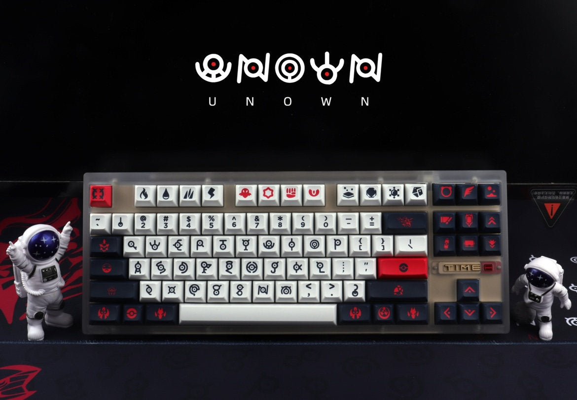 Cool Unown Theme Artisan Graffiti Keycap Set - KeyArtisan