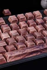 Cool Wooden - Style PBT Backlit Keycap Set - KeyArtisan