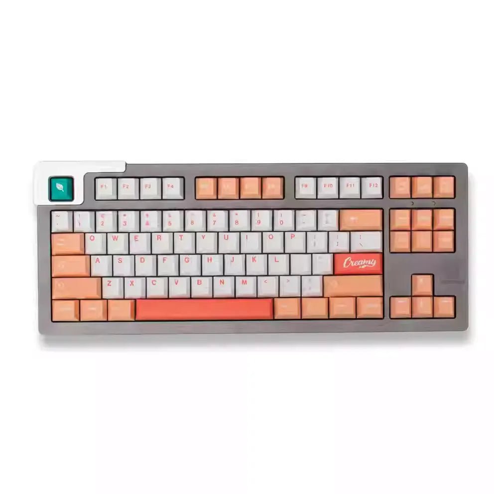 Creamy Peach Theme Pastel Keycap Set - KeyArtisan® - KeyArtisan