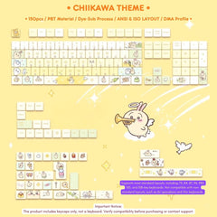 Cute Anime Chiikawa Theme Artisan Keycap Set - KeyArtisan