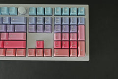 Cute Aurora Sunset Theme Gradient Keycap Set - KeyArtisan