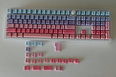 Cute Aurora Sunset Theme Gradient Keycap Set - KeyArtisan