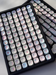 Cute Birthday Cat Theme Pink Keycap Set - KeyArtisan