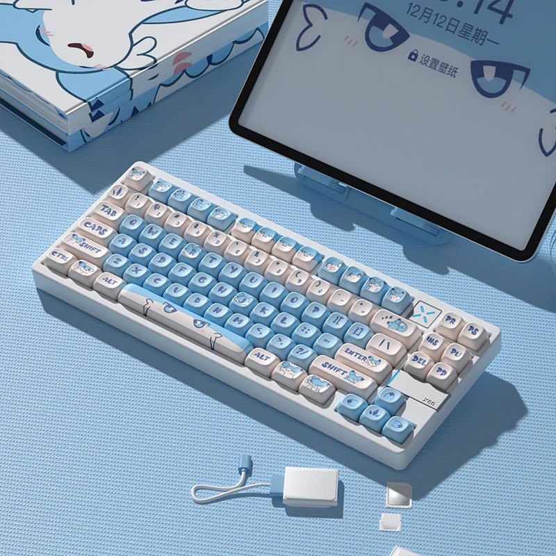 Cute Blue Chillet Palword Theme Artisan Keycap Set - KeyArtisan