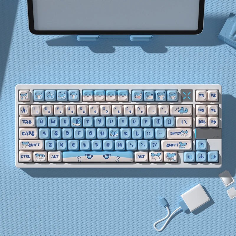 Cute Blue Chillet Palword Theme Artisan Keycap Set - KeyArtisan