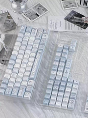 Cute Blue Dream Theme Artisan Keycap Set - KeyArtisan