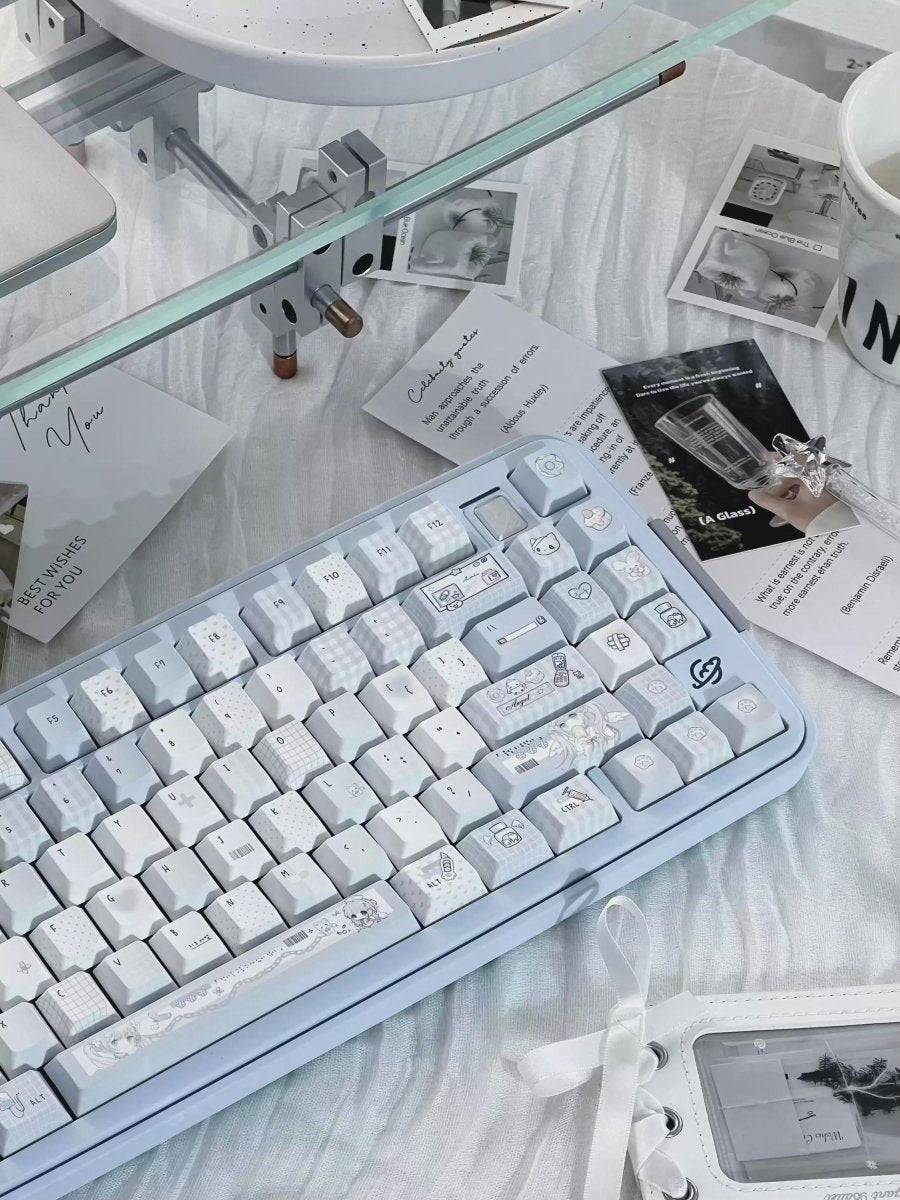 Cute Blue Dream Theme Artisan Keycap Set - KeyArtisan